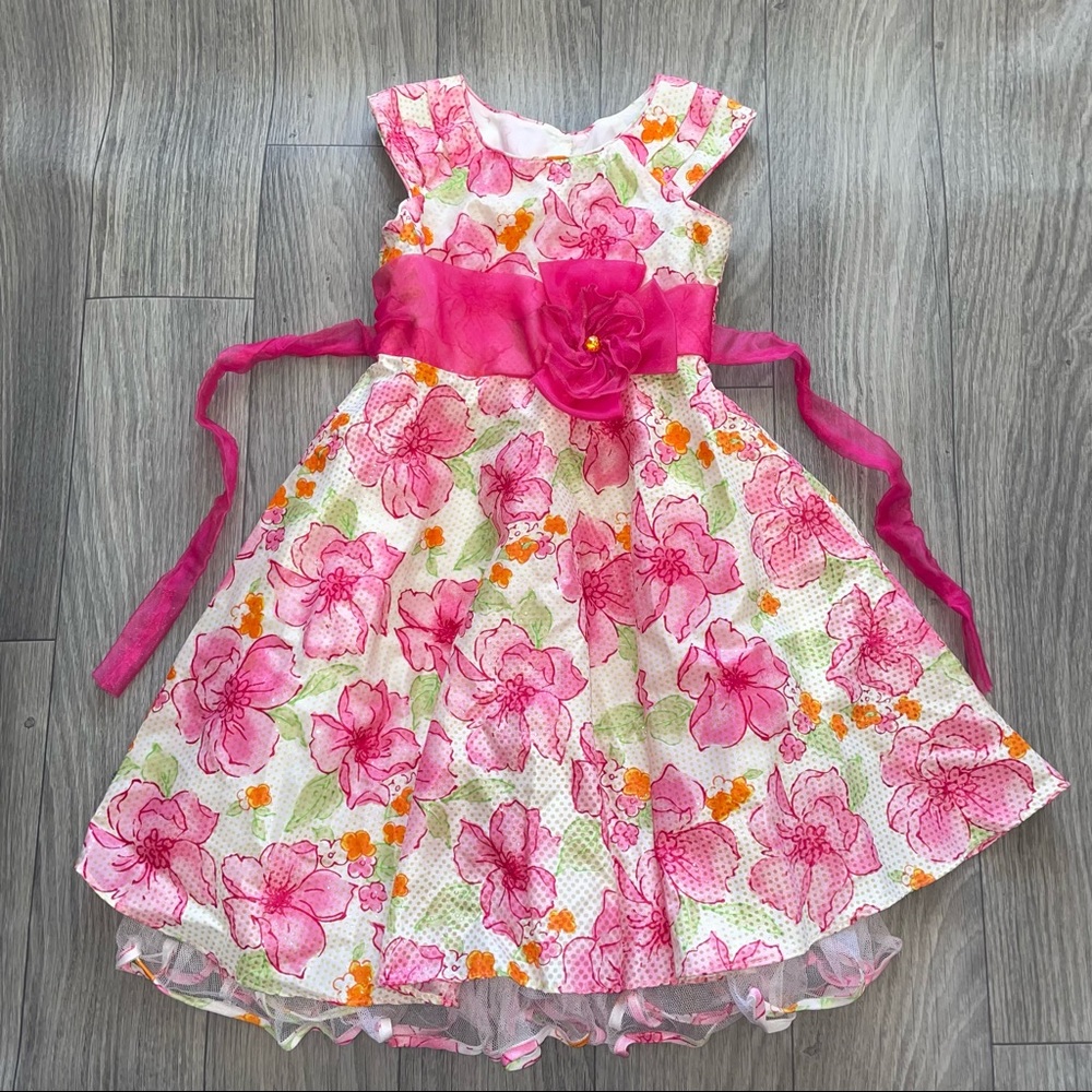 Jona Michelle pink sequence dress